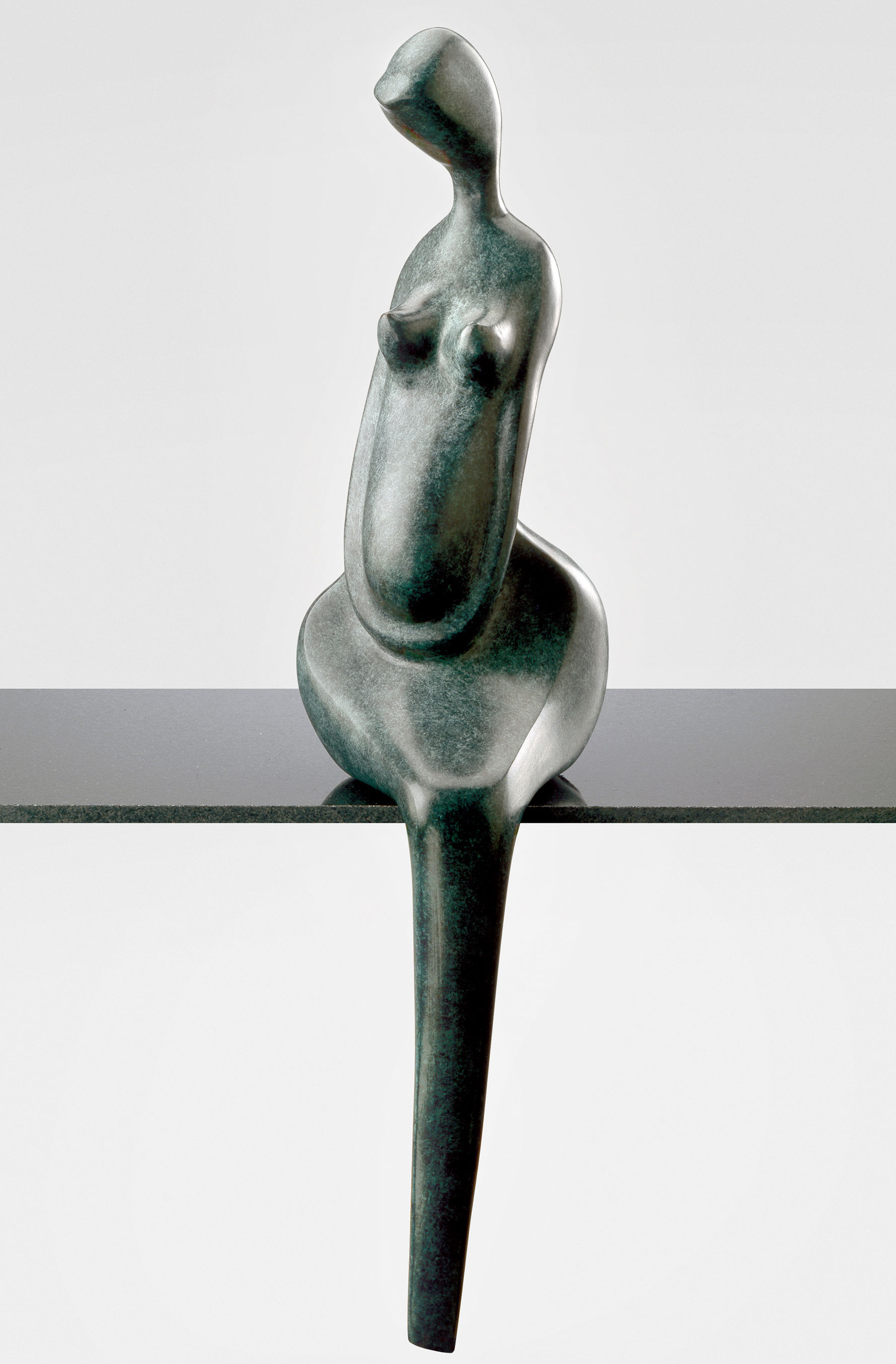 Femme enceinte, sculpture bronze de Marion Bürklé