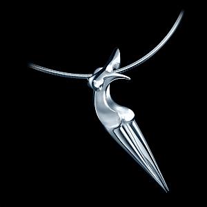 Nina, Contemporary solid Silver Jewel by the artist Marion Bürklé